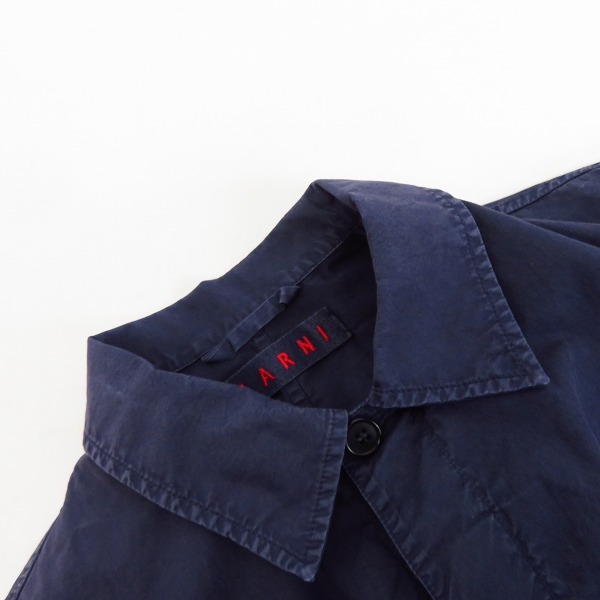 実際に弊社で買取させて頂いたMARNI/マルニ ヴィンテージ加工 シャツ ジャケット 44の画像 5枚目