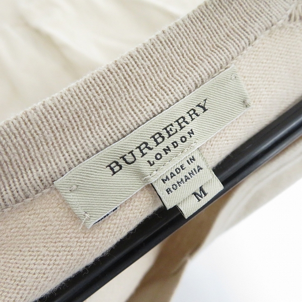実際に弊社で買取させて頂いたBURBERRY LONDON/バーバリーロンドン Vネック長袖ニット/Mの画像 2枚目
