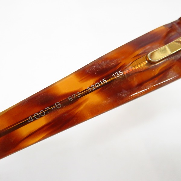 実際に弊社で買取させて頂いたBVLGARI/ブルガリ 度入り メガネフレーム 4007-B 872 52□15 135の画像 5枚目