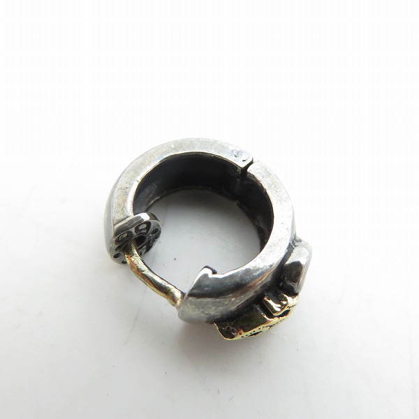 実際に弊社で買取させて頂いた【ギャラ付き】LEATHERS & TREASURES/レザーズアンドトレジャーズ sacred heart K18フレーム ピアス 片耳の画像 2枚目