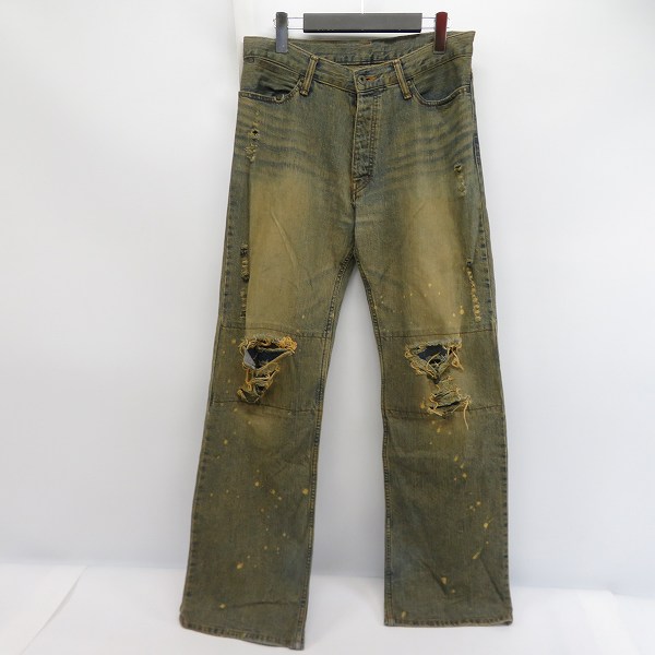 実際に弊社で買取させて頂いたIF SIX WAS NINE/イフシックスワズナイン ダメージ加工 デニムパンツ MUD MAX/BEAR 351DK 29