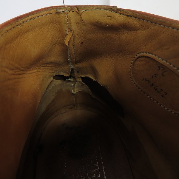 実際に弊社で買取させて頂いたCHEANEY/チーニー  UNITED ARROWS/ユナイテッドアローズ 別注 ウイングチップ チャッカブーツ M8422/5.5の画像 6枚目
