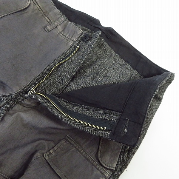 実際に弊社で買取させて頂いたMIHARAYASUHIRO/ミハラヤスヒロ カーゴパンツ ドッキング グレー系 41132171/46の画像 4枚目