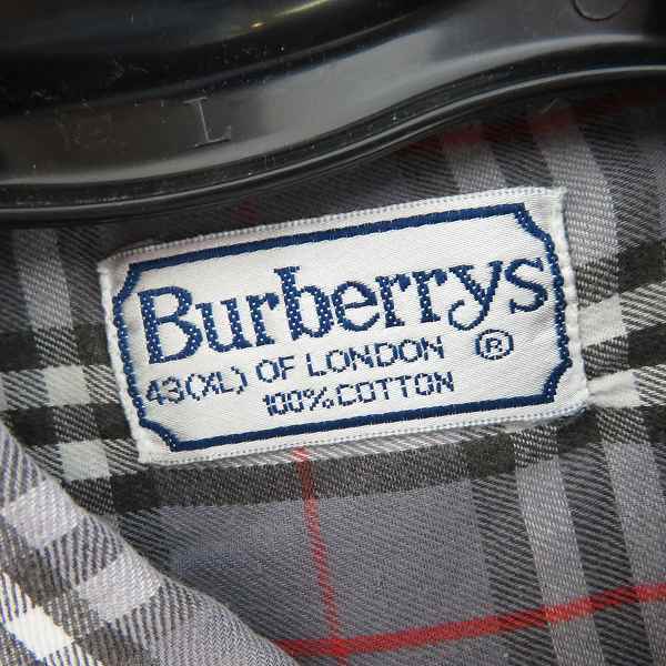 実際に弊社で買取させて頂いたBurberrys/バーバリー チェック ボタンダウンシャツ/43（XL）の画像 2枚目