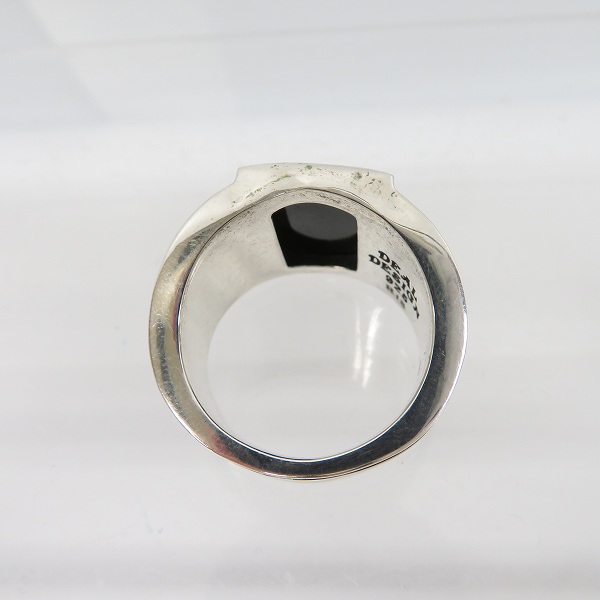 実際に弊社で買取させて頂いたDEAL DESIGN/ディールデザイン 2018S/S LIVE GYM Varnish 925/K18 バーニッシュカレッジリング/24号の画像 5枚目