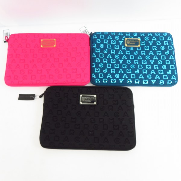 実際に弊社で買取させて頂いた【未使用】MARC BY MARC JACOBS/マークバイマークジェイコブス PC/タブレットケース M6PE023/M6134018/M6131024 3点セット