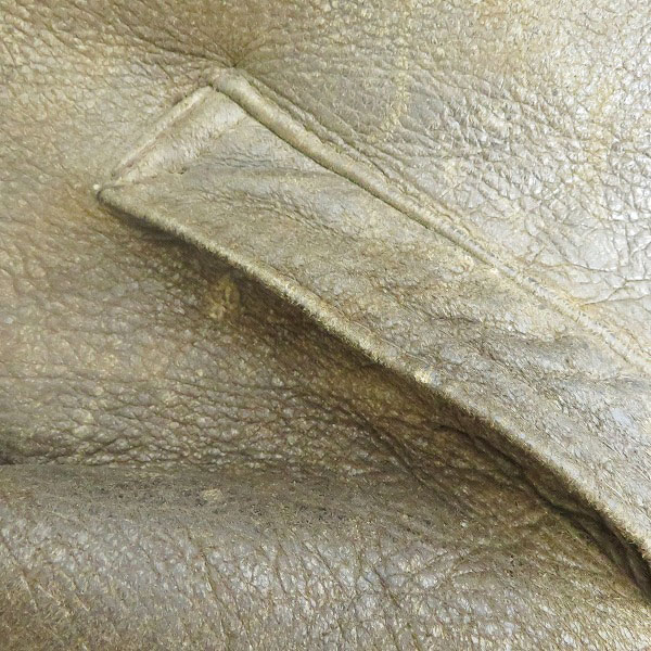 実際に弊社で買取させて頂いたSchott/ショット B-3 シープスキン/ムートン ボンバー フライトジャケット ブラック/米国製/44の画像 7枚目