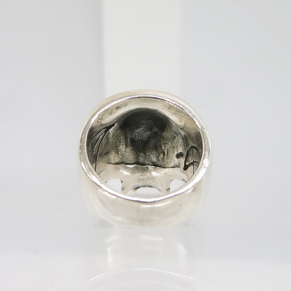 実際に弊社で買取させて頂いたCRAZY PIG/クレイジーピッグ LARGE EVIL SKULL/ラージ エビルスカル リングｗ/K18 ファングゴールド 18.5号の画像 3枚目