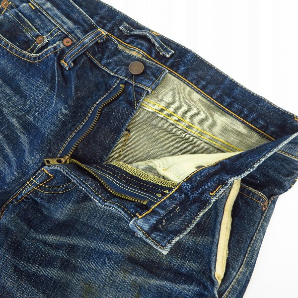 実際に弊社で買取させて頂いたMIHARAYASUHIRO/ミハラヤスヒロ 切替 USED加工ストレートパンツ 51022105-5/46の画像 4枚目