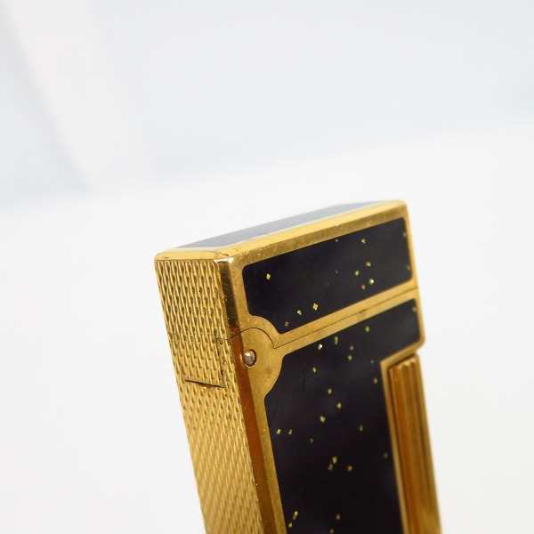 実際に弊社で買取させて頂いたdunhill/ダンヒル サイドローラーガスライター ブラック×ゴールドの画像 6枚目