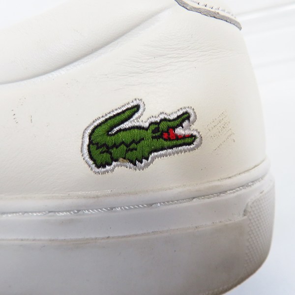 実際に弊社で買取させて頂いたLACOSTE/ラコステ L.12.12 ワニロゴ ピケ ローカット スニーカー/US8.5の画像 7枚目