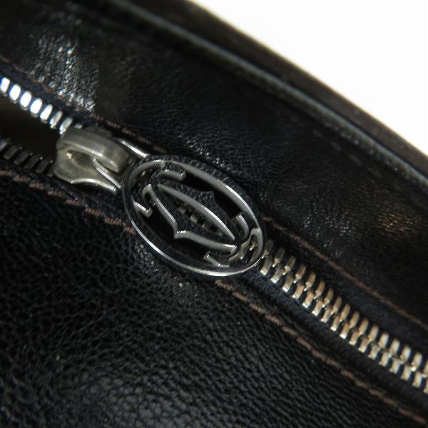 実際に弊社で買取させて頂いたCartier/カルティエ マルチェロ ドゥ カルティエSM レザー ハンドバッグ ブラック L1000833の画像 7枚目