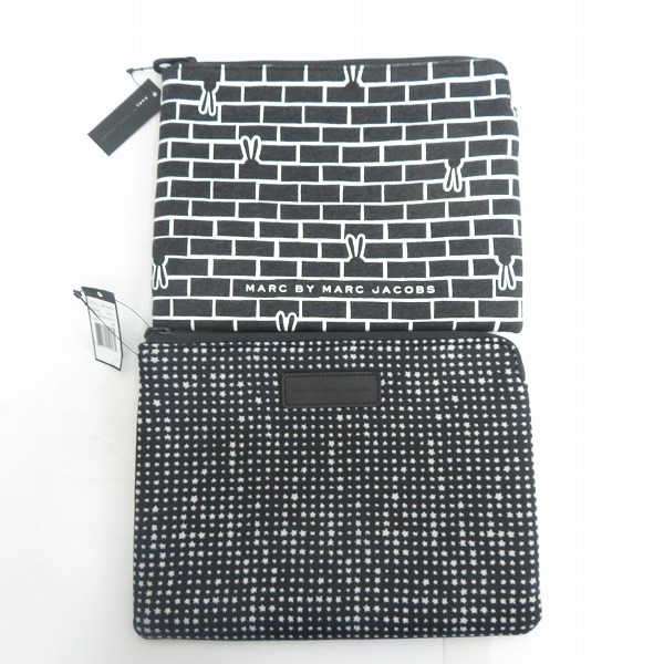 実際に弊社で買取させて頂いた【未使用】MARC BY MARC JACOBS/マークバイマークジェイコブス ミニクラッチ/ポーチ M0001929/M6134043 2点セット