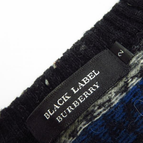 実際に弊社で買取させて頂いたBURBERRY/バーバリー ブラックレーベル 総柄 ニット/セーター D1N25-824-09/2の画像 2枚目