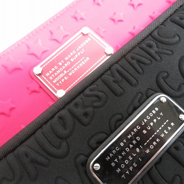 実際に弊社で買取させて頂いた【未使用】MARC BY MARC JACOBS/マークバイマークジェイコブス クラッチバッグ/タブレットケース M6134045/M0003461 2点セットの画像 3枚目