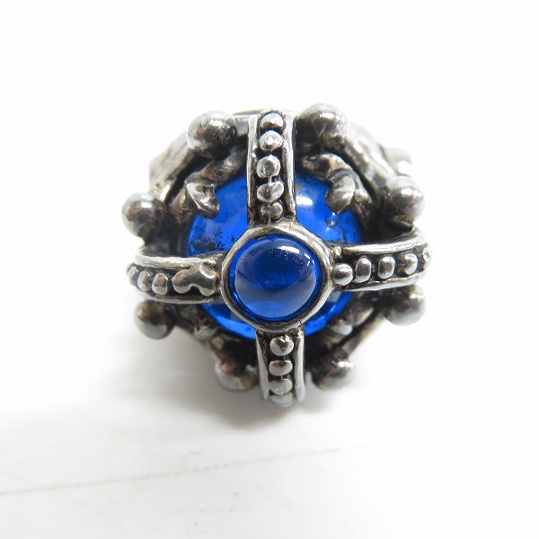 実際に弊社で買取させて頂いた【ギャラ付き】LEATHERS & TREASURES/レザーズアンドトレジャーズ NEW imperial KINGS CROWN RING w/stone 19号の画像 1枚目