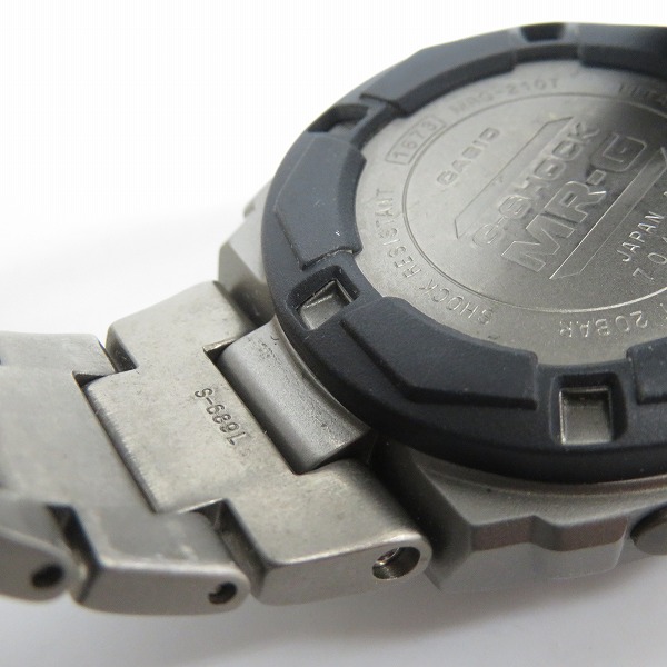 実際に弊社で買取させて頂いたG-SHOCK/G-ショック MR-G クォーツ時計 MRG-210TZ-3【動作未確認】の画像 5枚目
