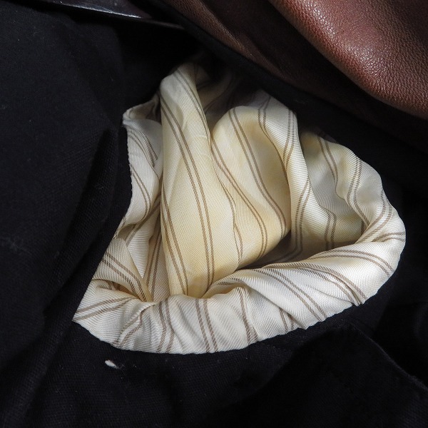 実際に弊社で買取させて頂いたTOMORROWLAND/トゥモローランド テーラードジャケット 羊革/シープスキン 51-07-44-07204 610018/44の画像 8枚目