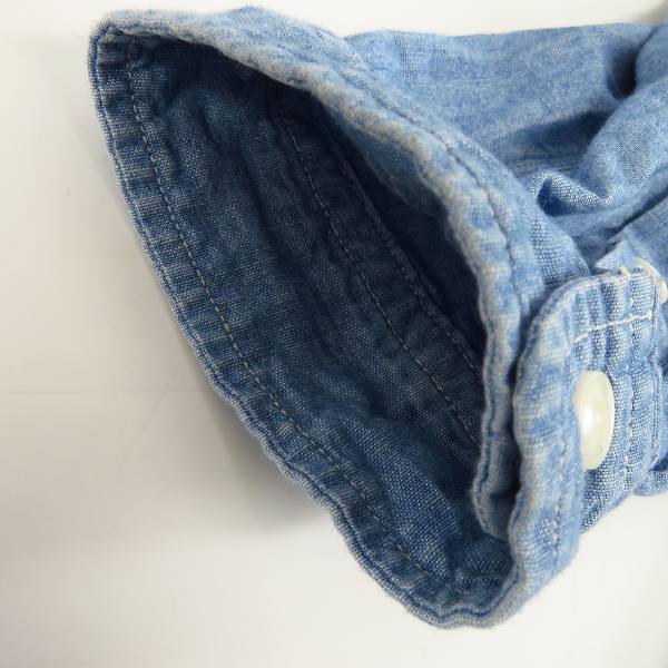 実際に弊社で買取させて頂いたDESCENDANT/ディセンダント 20SS VANNING CHAMBRAY SHIRT/ステンシル シャンブレー 長袖 シャツ 201WVDS-SHM03/3の画像 6枚目