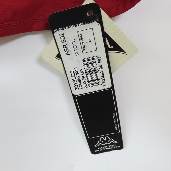 実際に弊社で買取させて頂いたKappa/カッパ セリエA ASローマ 10番 トッティ ホームユニフォーム/Lの画像 8枚目