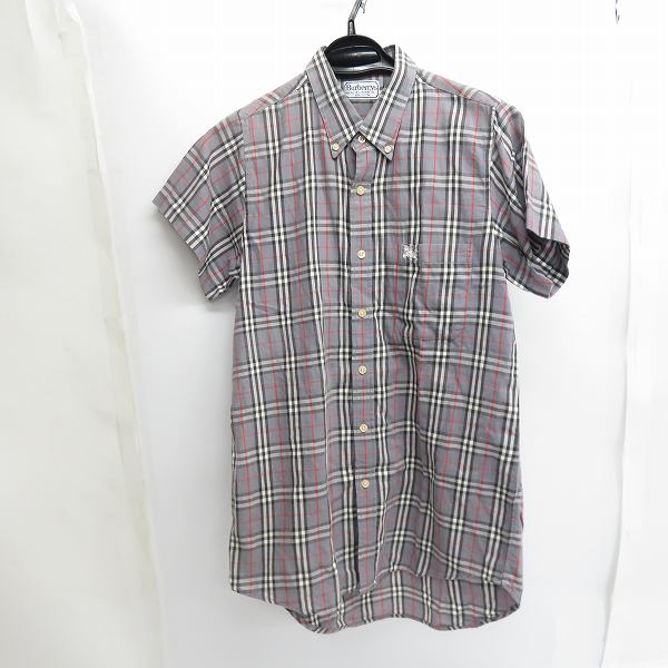 実際に弊社で買取させて頂いたBurberrys/バーバリー チェック ボタンダウンシャツ/43（XL）