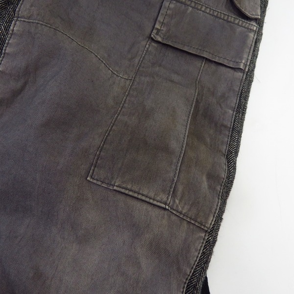 実際に弊社で買取させて頂いたMIHARAYASUHIRO/ミハラヤスヒロ カーゴパンツ ドッキング グレー系 41132171/46の画像 6枚目