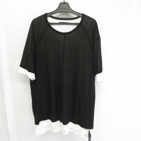 実際に弊社で買取させて頂いたThe Viridi-anne/ザ ヴィリジアン fascinate Tereko Short Sleeve Layered Tee/レイヤードTシャツ 黒/3