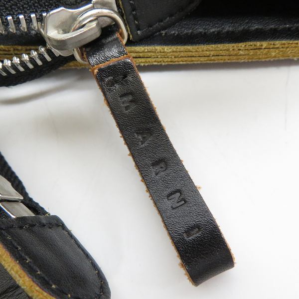 実際に弊社で買取させて頂いたMARNI/マルニ 型抜き クラッチバッグ/セカンドバッグ レザーの画像 7枚目