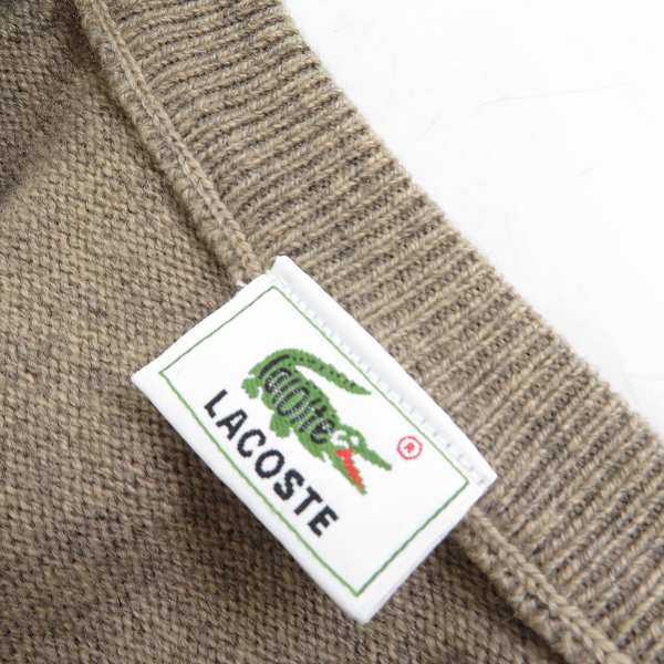 実際に弊社で買取させて頂いたLACOSTE/ラコステ ウールベスト カーキ系/4の画像 2枚目