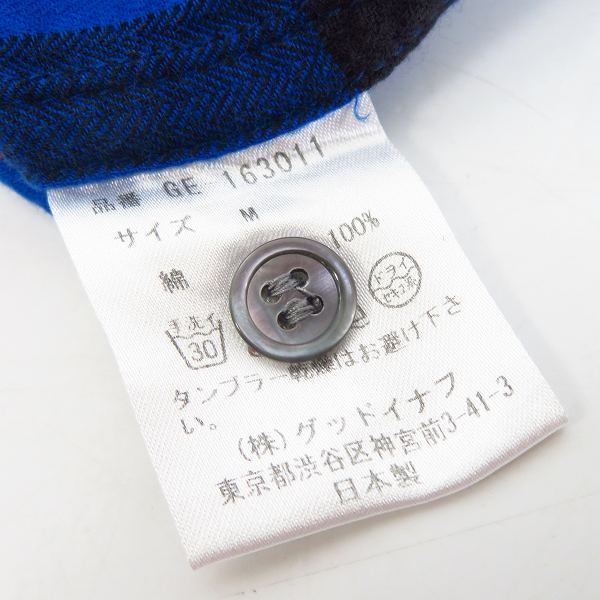 実際に弊社で買取させて頂いたGOOD ENOUGH/グッドイナフ EDGE LINE CHECK S/S SHIRT エッジライン チェック シャツ GE-163011/Mの画像 3枚目
