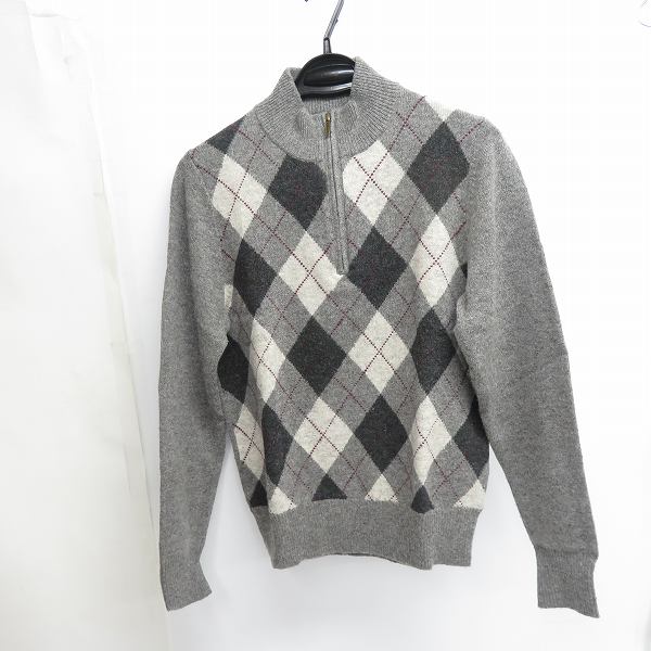 実際に弊社で買取させて頂いたBROOKS BROTHERS 346/ブルックスブラザーズ 346 ハーフジップ セーター S