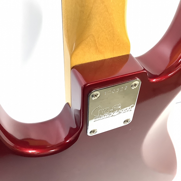 実際に弊社で買取させて頂いた★Crews Maniac Sound/クルーズマニアックサウンド OS-JB ジャズベースタイプ エレキベース 証明書/ハードケース付きの画像 8枚目