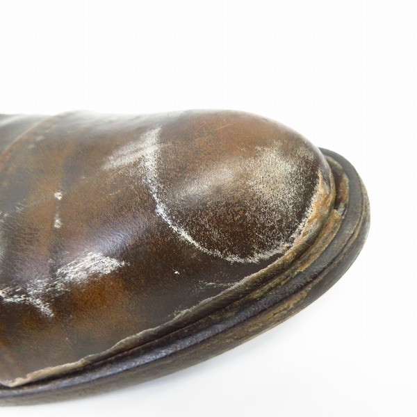 実際に弊社で買取させて頂いたMIHARAYASUHIRO/ミハラヤスヒロ 炙り出しストレートチップシューズ 26 の画像 6枚目