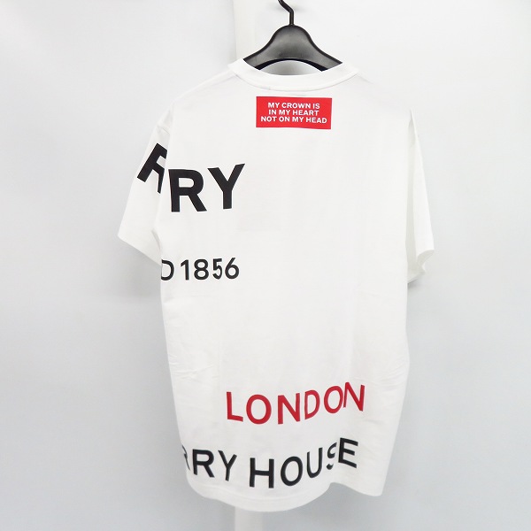実際に弊社で買取させて頂いた【未使用】BURBERRY/バーバリー 20ss HORSE FERRY PRINT ホースフェリープリント オーバーサイズ Tee/Sの画像 1枚目