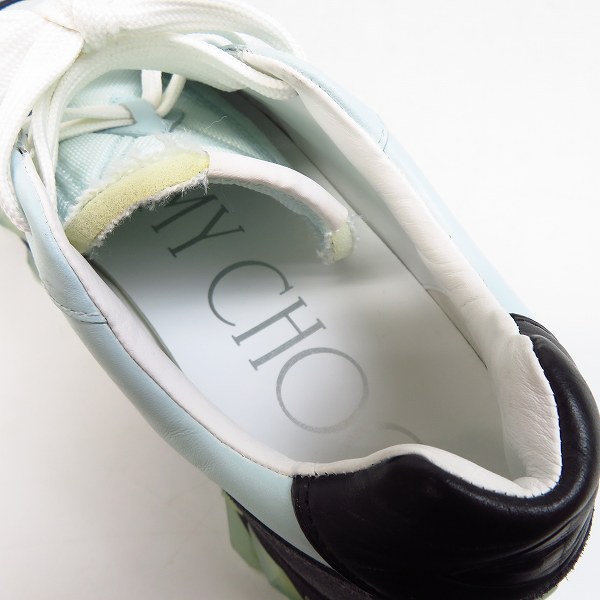 実際に弊社で買取させて頂いたJIMMY CHOO/ジミーチュウ DIAMOND X TRAINER/MUM X POWDER BLUE MIX 204 42の画像 4枚目