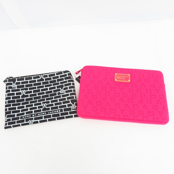 実際に弊社で買取させて頂いた【未使用】MARC BY MARC JACOBS/マークバイマークジェイコブス クラッチバッグ/タブレットケース M0001929/M6131024 2点セット