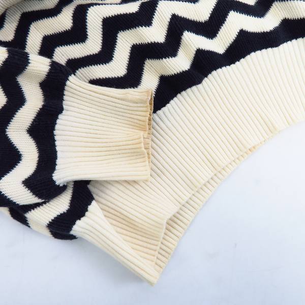 実際に弊社で買取させて頂いたBURBERRY/バーバリー ブラックレーベル 幾何学 ニット/セーター D1N15-114-29/2の画像 5枚目