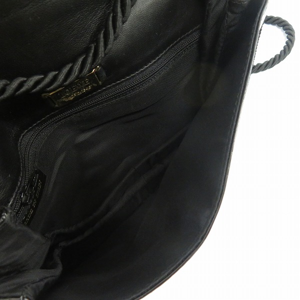 実際に弊社で買取させて頂いた【難有り】LOEWE/ロエベ スクエア型 ミニ ショルダーバッグ ブラック/黒の画像 3枚目
