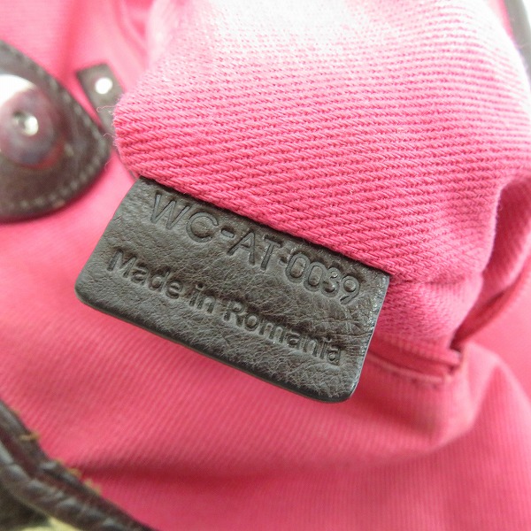 実際に弊社で買取させて頂いたCELINE/セリーヌ ラフィア×レザー トートバッグ/ハンドバッグの画像 6枚目