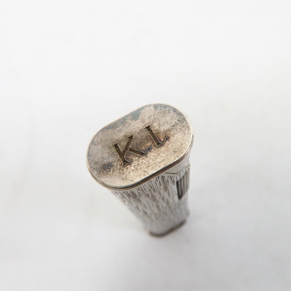 実際に弊社で買取させて頂いたdunhill/ダンヒル タタキ加工 サイドローラー ガスライター スティックタイプ シルバーの画像 2枚目