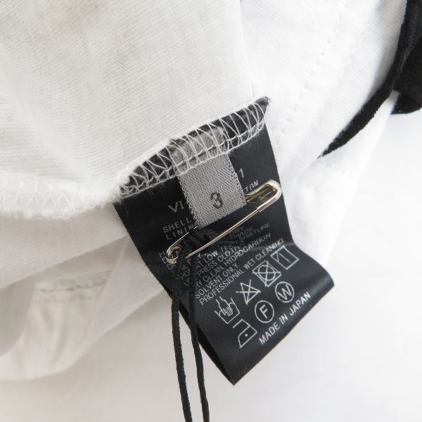 実際に弊社で買取させて頂いたThe Viridi-anne/ザ ヴィリジアン fascinate Tereko Short Sleeve Layered Tee/レイヤードTシャツ 黒/3の画像 3枚目