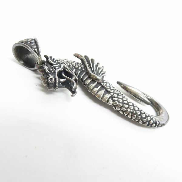 実際に弊社で買取させて頂いた【ギャラ付き】LEATHERS & TREASURES/レザーズアンドトレジャーズ DRAGON SEA HORSE ペンダントトップの画像 4枚目
