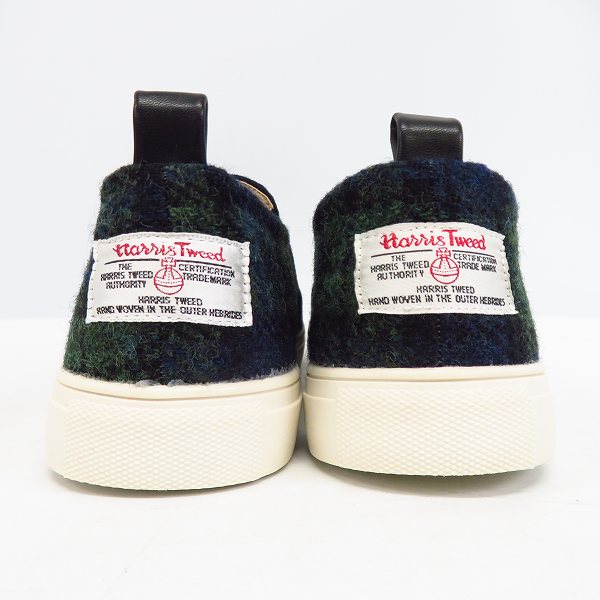 実際に弊社で買取させて頂いたCIAOPANIC TYPY/チャオパニックティピー HARRIS TWEED/ハリスツイード チェック切り替えし スリッポン/43の画像 1枚目