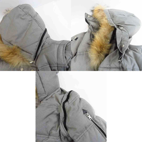実際に弊社で買取させて頂いたBURBERRY/バーバリー ブラックレーベル マイクロハウンドトゥース 4WAYダウンジャケット  BMP26-325-06/Mの画像 6枚目