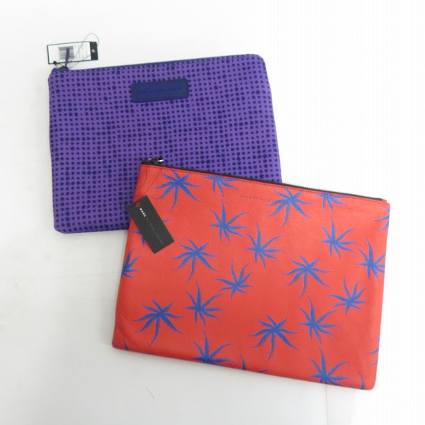 実際に弊社で買取させて頂いた【未使用】MARC BY MARC JACOBS/マークバイマークジェイコブス ミニクラッチ/ポーチ M6134043/M0006468 2点セット