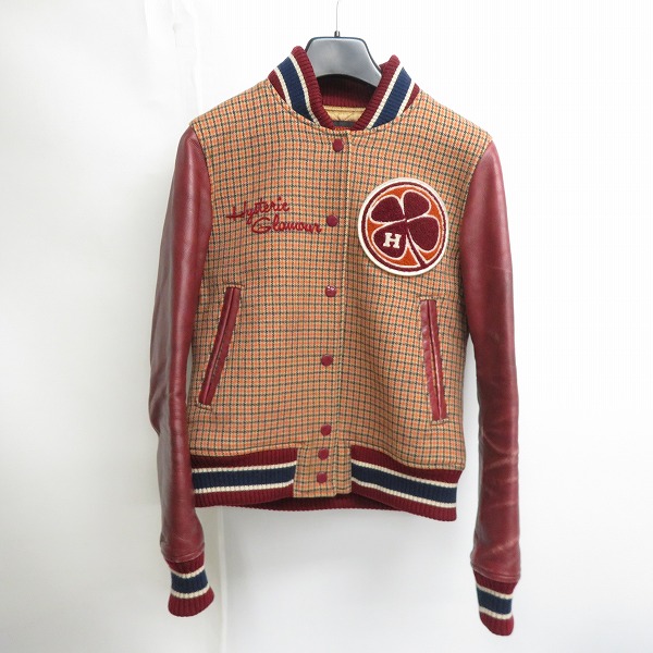 実際に弊社で買取させて頂いたHYSTERICS/ヒステリックス  ヴィンテージ袖レザースタジャン/F