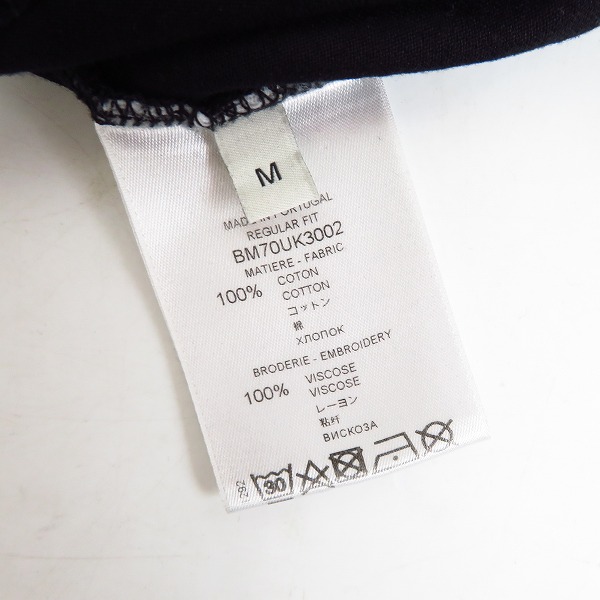 実際に弊社で買取させて頂いた【JPタグ】GIVENCHY/ジバンシィ 19AW ロゴ刺繍 半袖Tシャツ BM70UK3002/Mの画像 3枚目