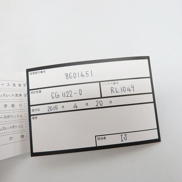 実際に弊社で買取させて頂いたTAG HEUER/タグホイヤー セル セナモデル クロノグラフ/クォーツ時計 CG1122-0の画像 6枚目