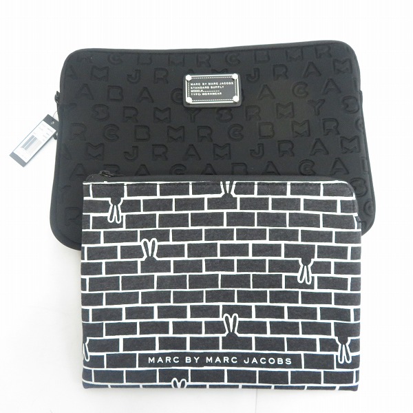 実際に弊社で買取させて頂いた【未使用】MARC BY MARC JACOBS/マークバイマークジェイコブス クラッチバッグ/タブレットケース M0001929/M6PE023 2点セット