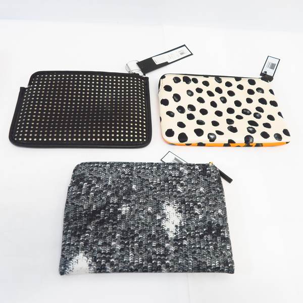 実際に弊社で買取させて頂いたMARC BY MARC JACOBS/マークバイマークジェイコブス ミニクラッチ/ポーチ M0005947/M0002308/M0005937 3点セットの画像 1枚目